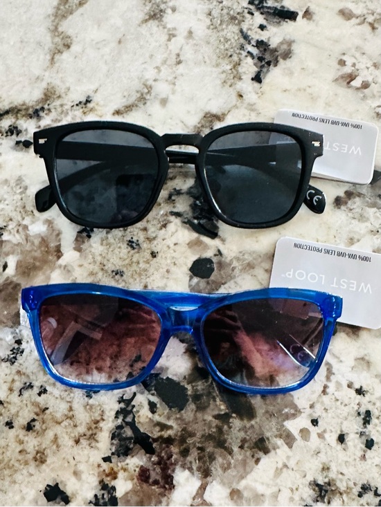 west loop Accessories - west loop Translucent Blue Sunglasses 100% UV protection